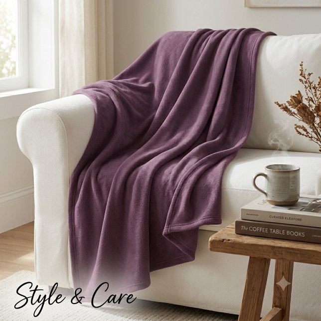 Personlig vacker mullbärsfleece (3 storlekar) fleecefilt (Personalized Beautiful Mulberry Fleece (3 Sizes) Blanket)