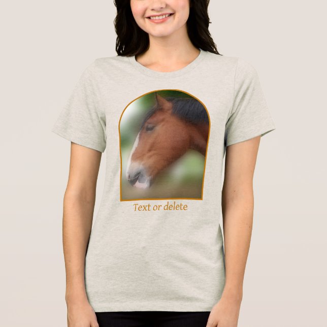 Personlig vacker Shire-draghäst T Shirt (Framsida)