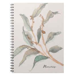 Personlig Vackra minnen botaniska målningar Anteckningsbok