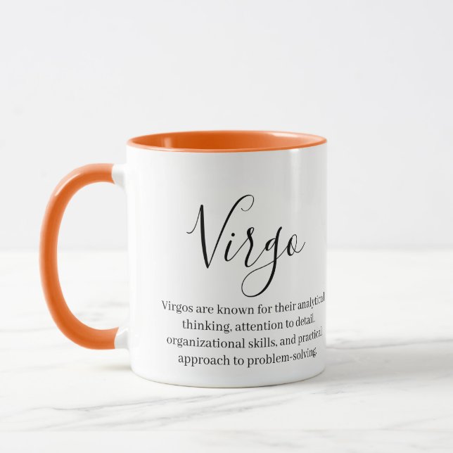 Personlig Våg Zodiac-tecken Namn och tåg Mugg (Vänster)