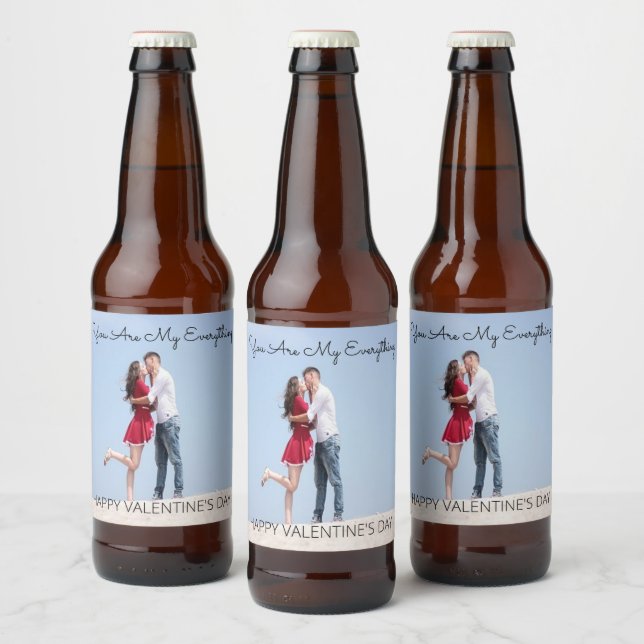 Personlig Valentindagen Beer Flaska-etikett Ölflaska Etikett (Flaskor)