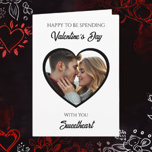 Personlig Valentine-dagsbild Min favorit Kort