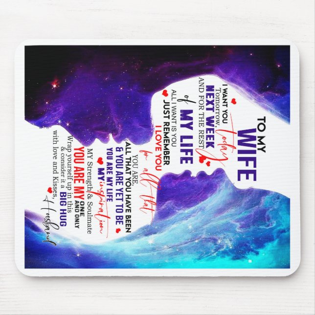 Personlig Valentine-gåva för hustru från Make Musmatta (Framsidan)