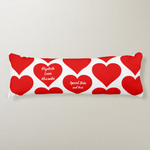 Personlig Valentine Memory Body Pillow Kroppskudde