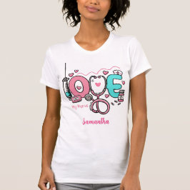 Personlig Valentine Nurse-uppskattning T Shirt