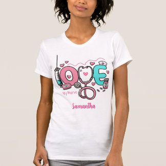 Personlig Valentine Nurse-uppskattning T Shirt