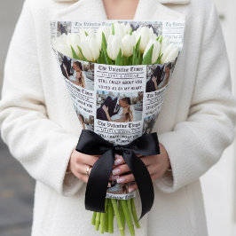 Personlig Valentine-tidning Foto Presentpapper
