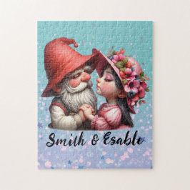 Personlig Valentine vackra par Jigszle Puzzle Pussel