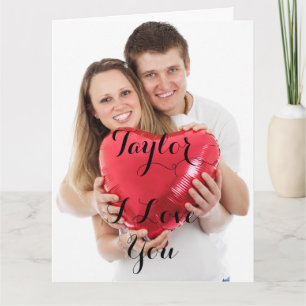 Personlig valentinekort med foto kort