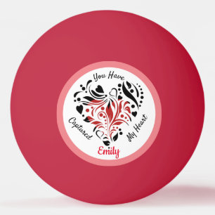 Personlig Valentines dag Gift Idea Pingisboll