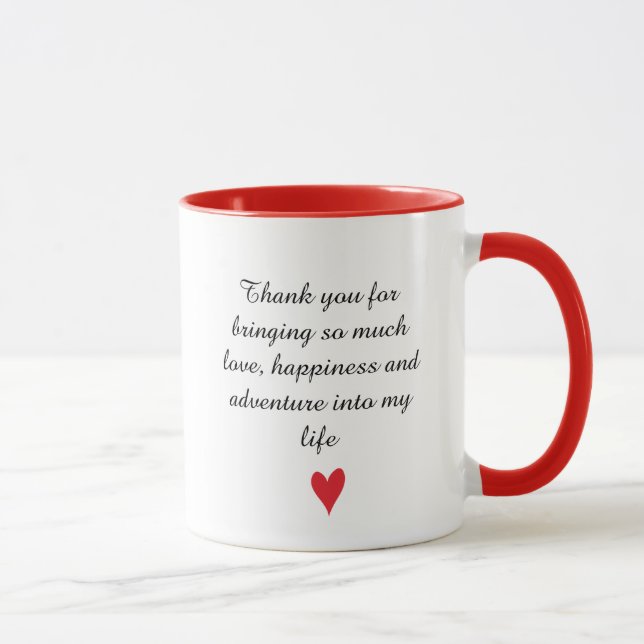 Personlig Valentines dagfoto Mugg (Höger)