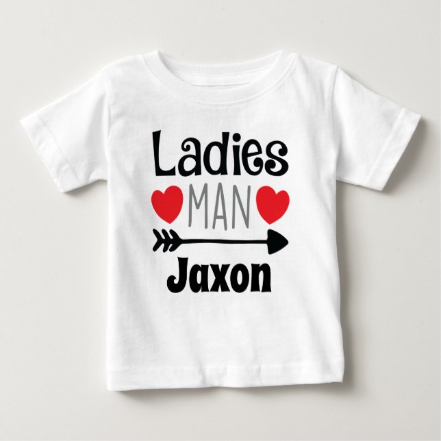 Personlig Valentines Dam Man Boys Shirt T Shirt (Framsida)