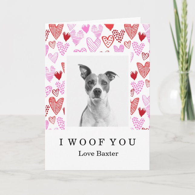 Personlig Valentines day Card från Hund Kort (Framsida)