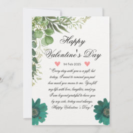 Personlig Valentines Kärlek-kort Julkort