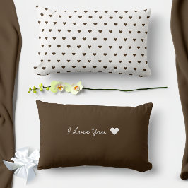 Personlig Valentines små hjärtan Lumbarkudde