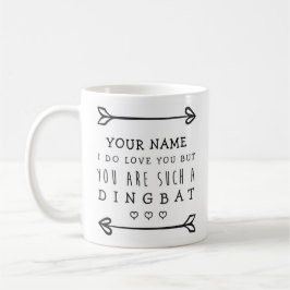 Personlig Valentiness Funny Mug - Dingbat Kaffemugg