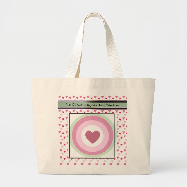 Personlig Valentiness Tob Bag-mall Jumbo Tygkasse (Framsidan)