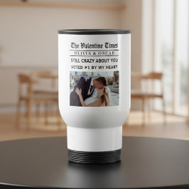 Personlig valentinotidning resemugg