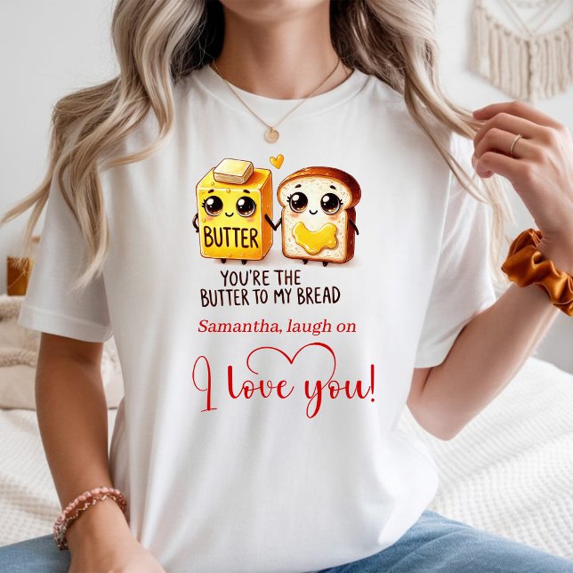 Personlig valentinpresent rolig mat kvinna  t shirt (Personalized Valentine Gift Funny Food Women Tee)