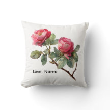 Personlig valentinros blommig kuddfodral