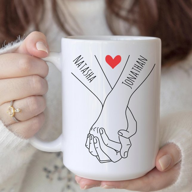Personlig Valentinsdags Muggpresent För Honom och  Kaffemugg (Custom Valentine’s Day Mug Gift for Him Her, Custom Valentine’s Mug Gift for Girlfriend or Boyfriend)