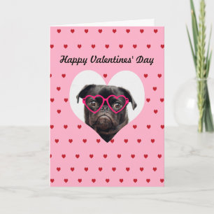 Personlig valentinskort för hund kort