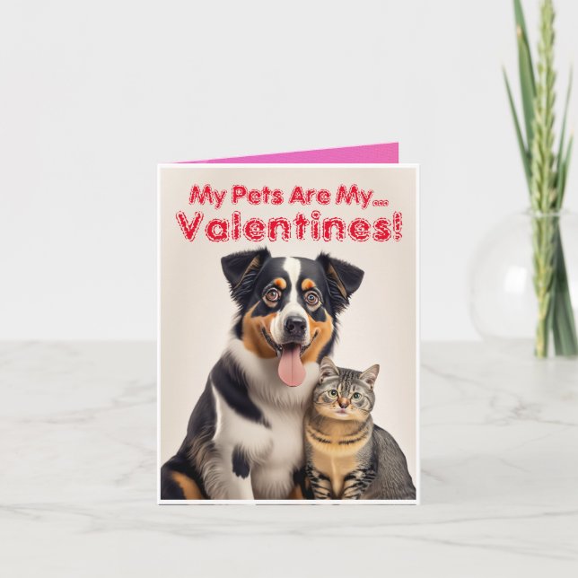 Personlig valentinskort med husdjursfoto kort (Framsida)