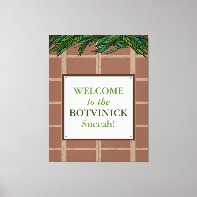 Personlig - Välkommen till Succah Canvastryck (Framsida)