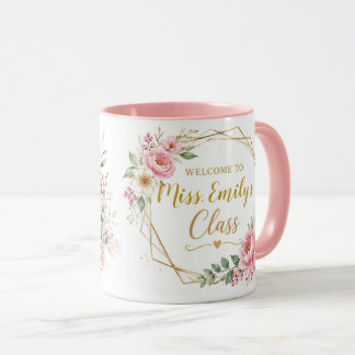 Personlig välkomst till klasslärare kaffemugg