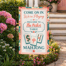 Personlig välkomstdesign för Mahjong-trädgård