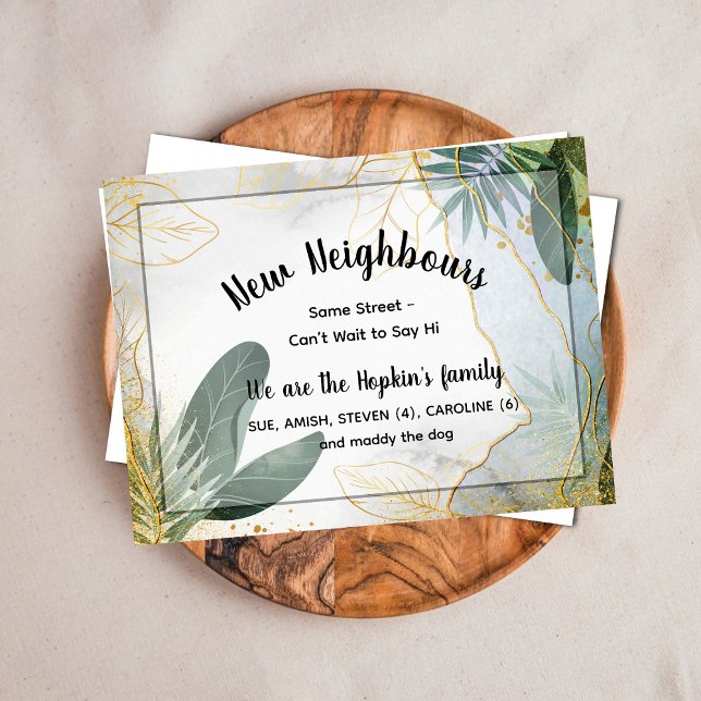 Personlig välkomstkort för nya grannar – Mee Vykort (Skapare uppladdad)