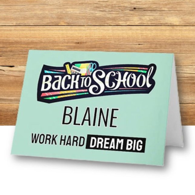 Personlig välkomstkort för skolstarten tack kort (Skapare uppladdad)