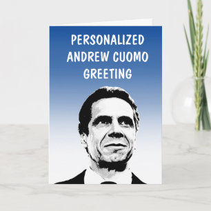 Personlig välkomstkort med Andrew Cuomo Kort