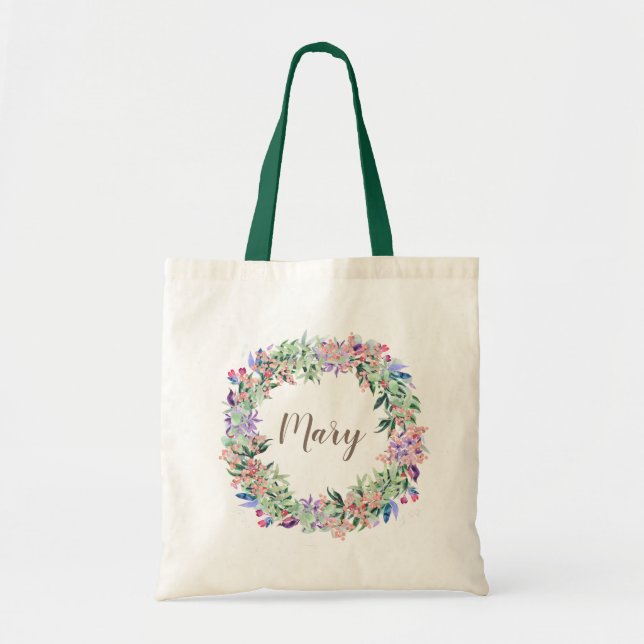 Personlig välkomstväska för brudtjänsteflicka tygkasse (Framsidan)