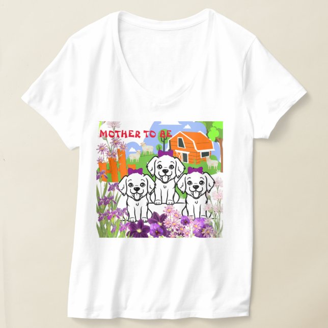 Personlig-valpar T Shirt (Laydown)