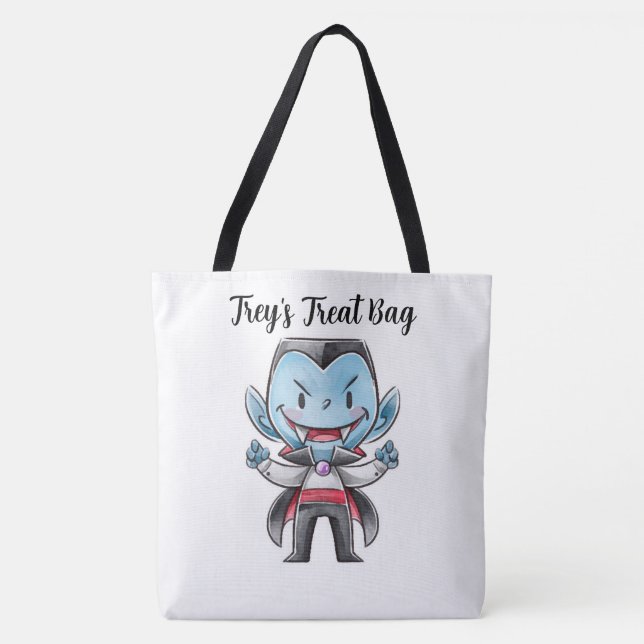 Personlig Vampire Treat Tote Bag Tygkasse (Framsida)