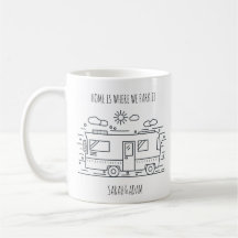 Personlig Van Life, Camper Van Couples Mug