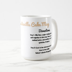 Personlig Vanilla Cake Recipe Mugg