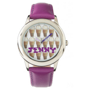 Personlig Vanilla Ice Cream Cone Cones Watch Armbandsur