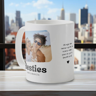 Personlig vänskapsgåva till bästa vänner kaffemugg