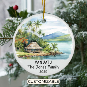Personlig Vanuatu Ornament, Oceanien Julgransprydnad Keramik