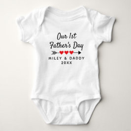 Personlig vår första Fars dag-cute-gåva T Shirt