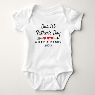 Personlig vår första Fars dag Cute Gift T Shirt