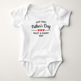 Personlig vår första Fars dag-cute T Shirt
