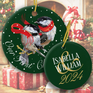 Personlig Vår första jul Julgransprydnad Keramik