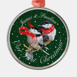 Personlig Vår första jul Julgransprydnad Metall