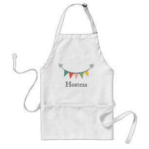 Personlig Värdinna Bunting Banner Apron Förkläde