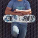 Personlig varg Pack Mini Skateboard Bräda 18,5 Cm<br><div class="desc">En vattenfärgsillustration av en dynamisk varg på springa. Lägg bara till ditt namn.</div>