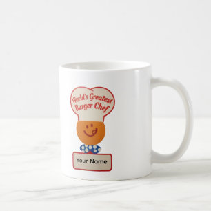 Personlig världens bästa burgare-kock kaffemugg