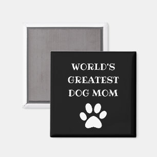 Personlig Världens Bästa Hundmamma Anpassad Text Magnet